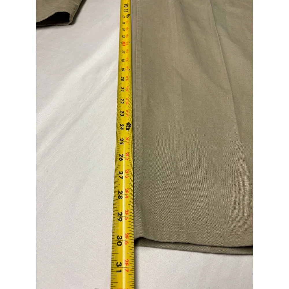 Vintage 90s  Polo Ralph Lauren Chino Pants 38x30 Khaki Pleated Made in USA